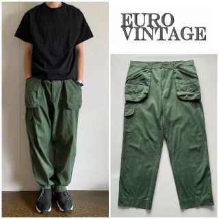 エンジニアードガーメンツ(Engineered Garments)の希少 EURO VINTAGE ミリタリーカーゴパンツ 54(ワークパンツ/カーゴパンツ)