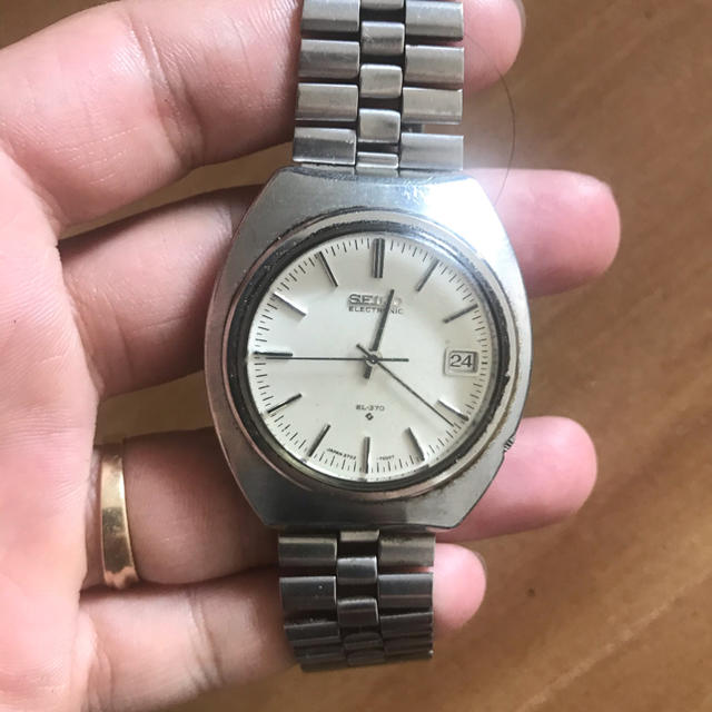 SEIKO ELECTRONIC EL-370 腕時計 自動巻 - 腕時計(アナログ)