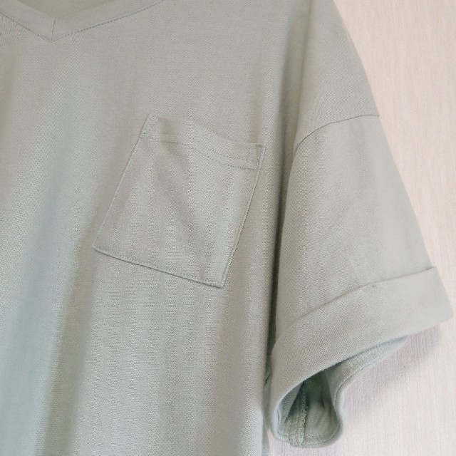 ミントグリーン レディースのトップス(Tシャツ(半袖/袖なし))の商品写真