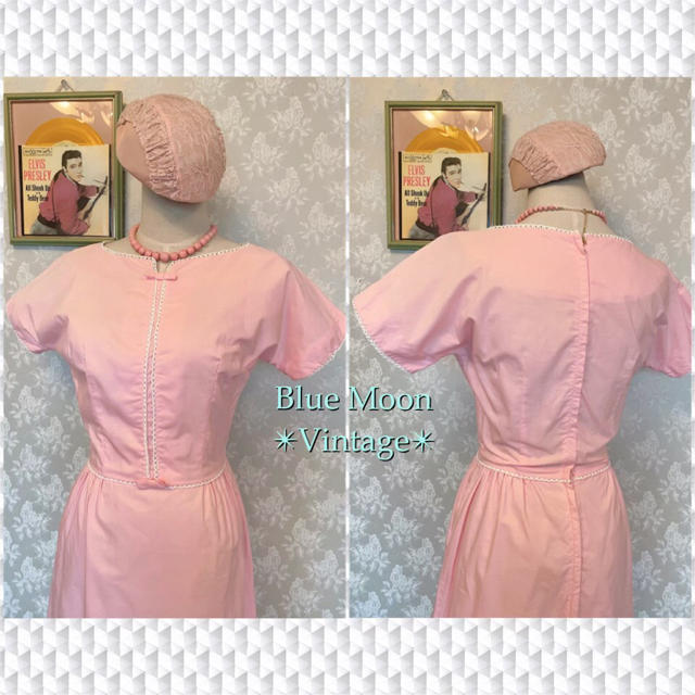 ♞Vintage 50’s ☆U.S.A✴︎pink✴︎ワンピース◈◆◈ 2