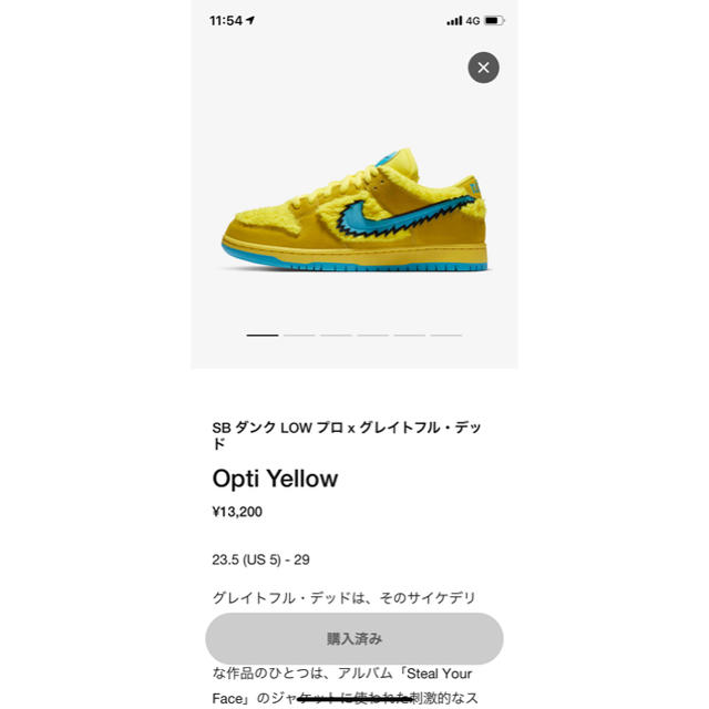 NIKE(ナイキ)のopti  yellow メンズの靴/シューズ(スニーカー)の商品写真