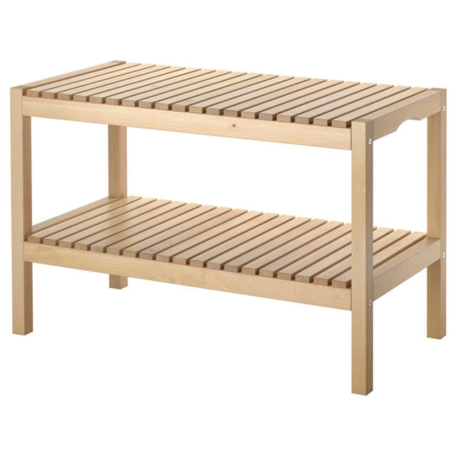 IKEA(イケア)のバスルームベンチ　MOLGERモルゲル　要組立て　新品　IKEA インテリア/住まい/日用品の椅子/チェア(その他)の商品写真