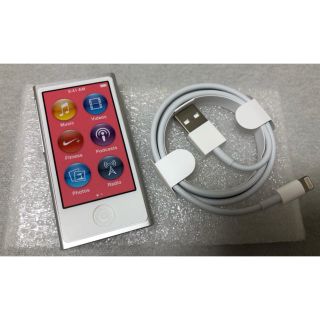 アップル(Apple)の【新品未使用】iPod nano 第7世代 16GB シルバー(ポータブルプレーヤー)