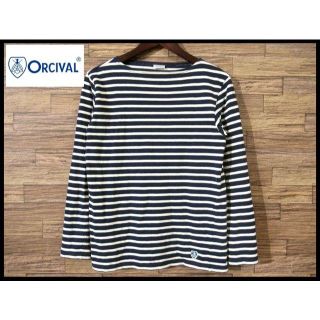 オーシバル(ORCIVAL)のヒロ様専用 オーシバル マリン ボーダー バスク シャツ ロンT S 白紺(Tシャツ/カットソー(七分/長袖))