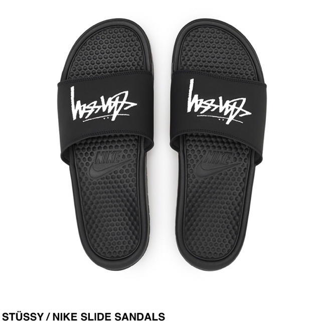 STUSSY(ステューシー)の新品 黒 28 stussy × nike slide sandals メンズの靴/シューズ(サンダル)の商品写真