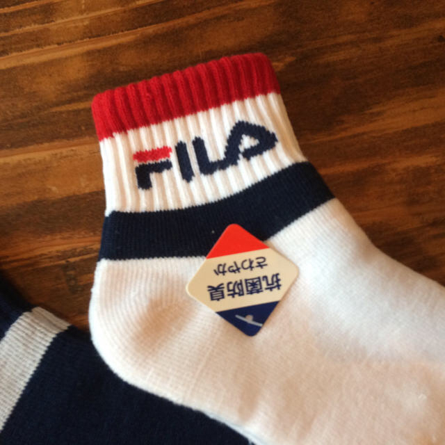 FILA(フィラ)のFILA 靴下 23〜25センチ 新品 2足セット キッズ/ベビー/マタニティのこども用ファッション小物(靴下/タイツ)の商品写真