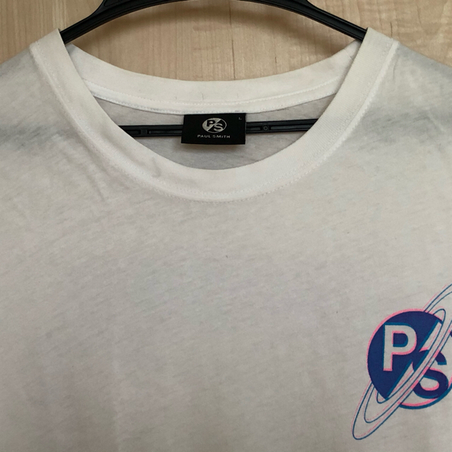 Paul Smith(ポールスミス)のポールスミス　シャツ　白色　Ｌ メンズのトップス(Tシャツ/カットソー(半袖/袖なし))の商品写真