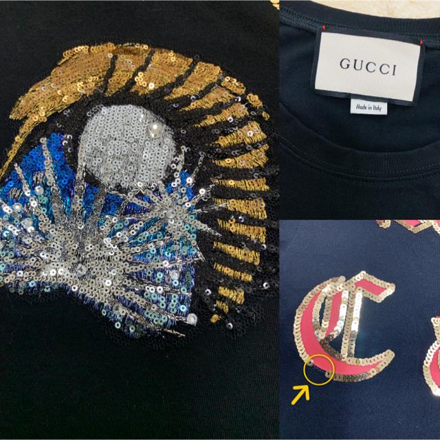 Gucci(グッチ)の美品グッチ　Tシャツ レディースのトップス(Tシャツ(半袖/袖なし))の商品写真