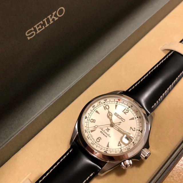 激安直営店 SEIKO - 【新品同様】SEIKO SDBC089 アルピニスト パールホワイト 腕時計(アナログ)