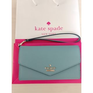 ケイトスペードニューヨーク(kate spade new york)のkate spade カードケース(CLOUD MIST)(名刺入れ/定期入れ)