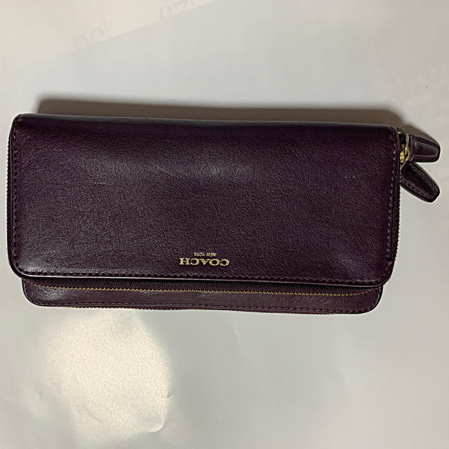 COACH(コーチ)のコーチ　ワインレッド　長財布 レディースのファッション小物(財布)の商品写真