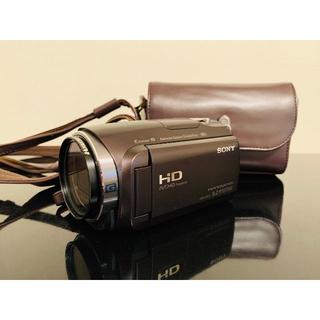 ソニー(SONY)のうどんこ様専用）SONYハンディカムHDR-CX670（ブラウン）純正ケース付(ビデオカメラ)