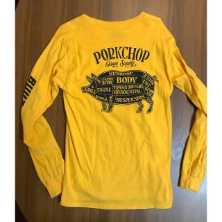 ネイバーフッド(NEIGHBORHOOD)のPORK BACK L/S TEE ポークチョップ　イエロー(Tシャツ/カットソー(七分/長袖))