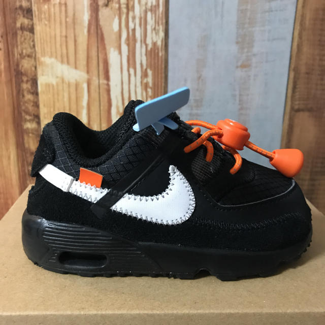 NIKE(ナイキ)のAIR MAX 90 OFF White 12センチ TD ベビーシューズ キッズ/ベビー/マタニティのベビー靴/シューズ(~14cm)(スニーカー)の商品写真