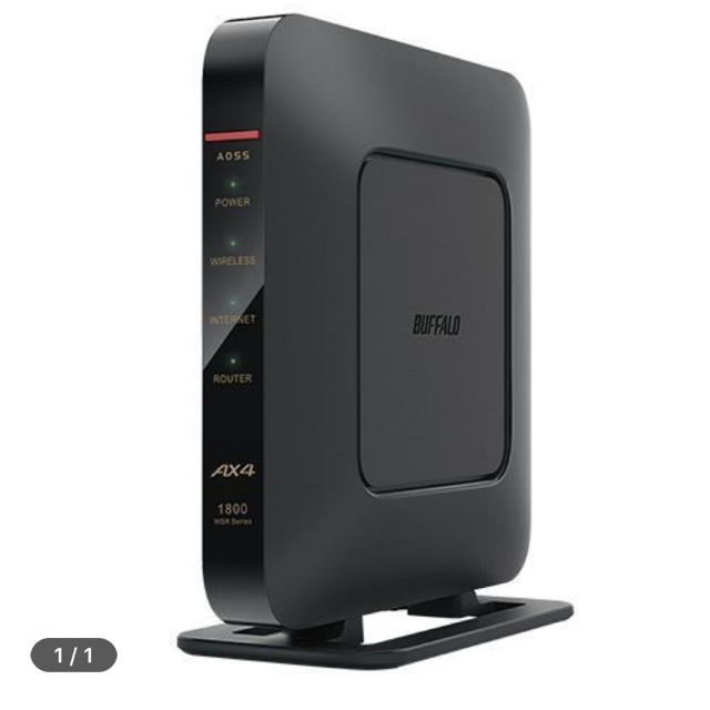 Buffalo WSR-1800AX4-BK Wi-Fi6対応 バッファロー