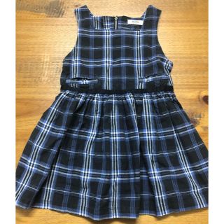 ベベ(BeBe)のBeBe  ジャンパースカート　チェック　120cm(ワンピース)