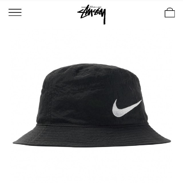 STUSSY NIKE BUCKET HAT BLACK S/M