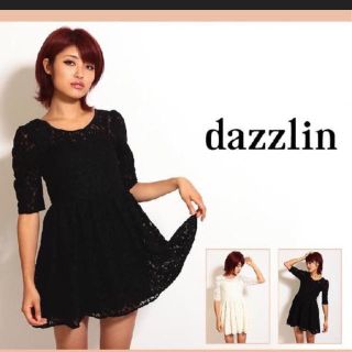 ダズリン(dazzlin)のダズリン♡起毛レースワンピース(ミニワンピース)