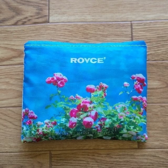 ROYCE’ ロイズ 折りたたみ バッグ エコバック 花 ブルー レディースのバッグ(エコバッグ)の商品写真