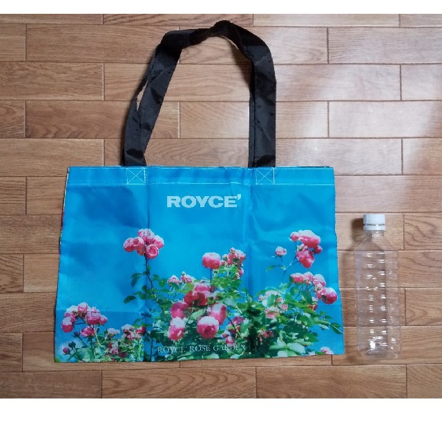 ROYCE’ ロイズ 折りたたみ バッグ エコバック 花 ブルー レディースのバッグ(エコバッグ)の商品写真