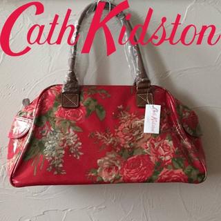 キャスキッドソン(Cath Kidston)の新品 キャスキッドソン ボーリングバッグ アフガンフラワーレッド(ハンドバッグ)