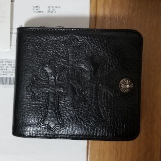 クロムハーツ(Chrome Hearts)のCHROME HEARTS　1SNAP WALLET BLK HVY LTHR(折り財布)