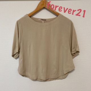 フォーエバートゥエンティーワン(FOREVER 21)のforever21 Tシャツ カットソー トップス 半袖 ベージュ フォーエバー(Tシャツ(半袖/袖なし))