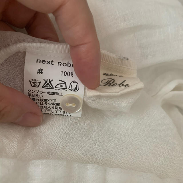 nest Robe(ネストローブ)のネストローブ   リネンガーゼワンピース レディースのワンピース(ロングワンピース/マキシワンピース)の商品写真