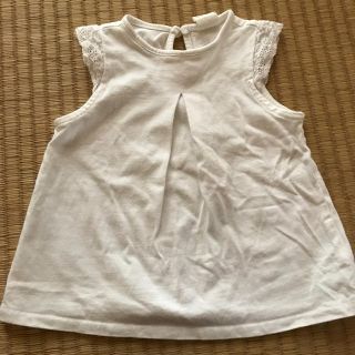 エイチアンドエム(H&M)のH&M トップス　ノースリーブ　6-9m(タンクトップ/キャミソール)