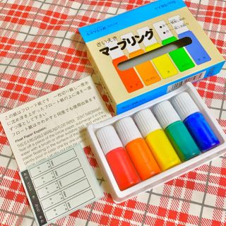 新品未使用！墨運堂 彩液 マーブリング 5色セット (絵の具/ポスターカラー)