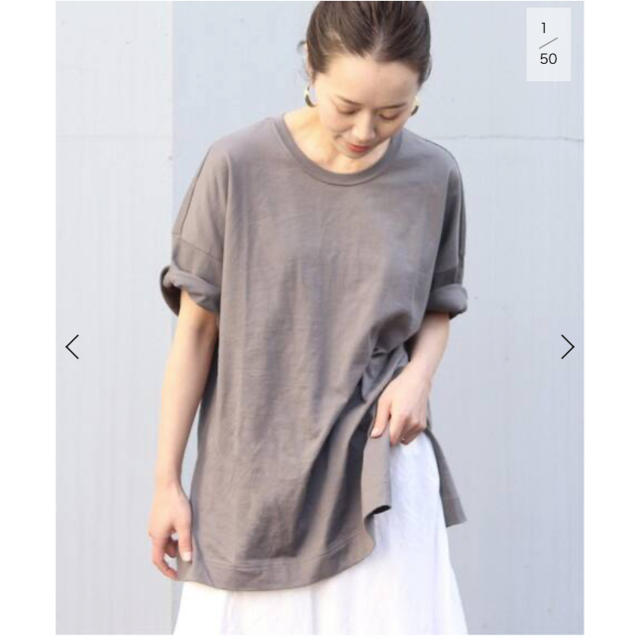 Plage(プラージュ)のクラシックテンジクTシャツ　グレー　新品 レディースのトップス(Tシャツ(半袖/袖なし))の商品写真