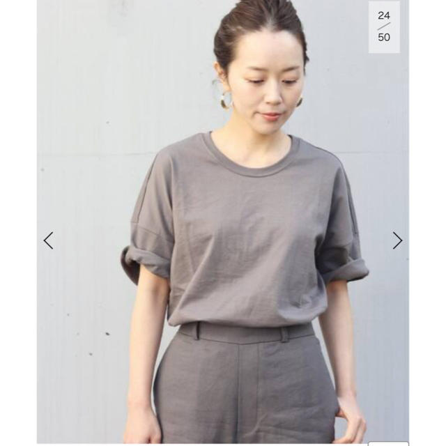 Plage(プラージュ)のクラシックテンジクTシャツ　グレー　新品 レディースのトップス(Tシャツ(半袖/袖なし))の商品写真