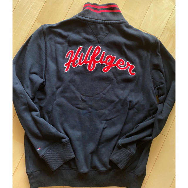 TOMMY HILFIGER(トミーヒルフィガー)のトミーフィルガー  スタジャン  黒  XL USED メンズのジャケット/アウター(スタジャン)の商品写真