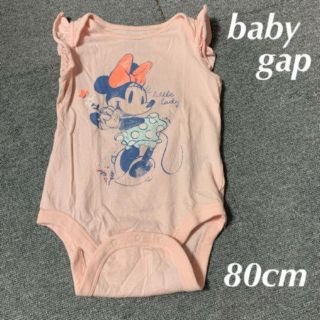 ベビーギャップ(babyGAP)のbaby gap 80cm ミニーロンパース 美品(ロンパース)