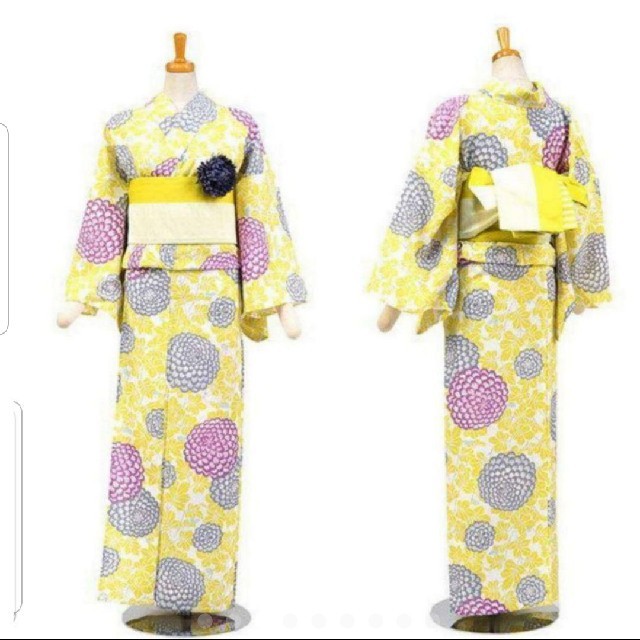 ふりふ(フリフ)の新品　撫松庵　石原さとみ着用　浴衣　セオアルファ　ぶしょうあん　菊の葉 レディースの水着/浴衣(浴衣)の商品写真