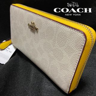 コーチ　COACH  長財布　イエロー