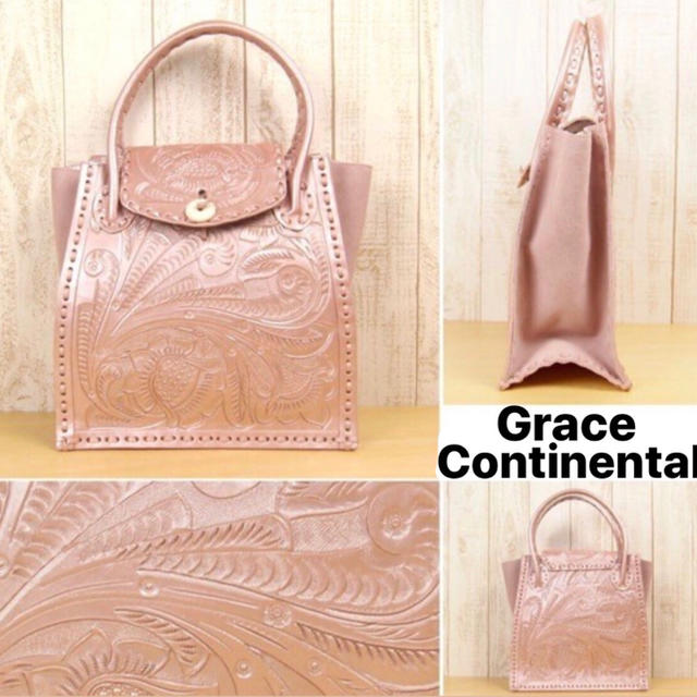 GRACE CONTINENTAL(グレースコンチネンタル)のグレースコンチネンタル  カービングバッグ トートバック レディース 鞄 レディースのバッグ(トートバッグ)の商品写真