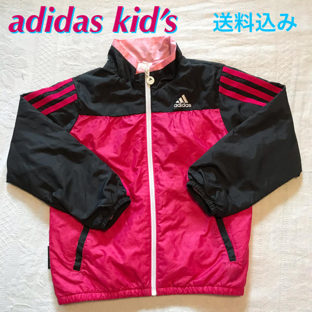 adidas(アディダス)の【送料込み】アディダス キッズ ウィンドブレーカージャケット 双子コーデ キッズ/ベビー/マタニティのキッズ服女の子用(90cm~)(ジャケット/上着)の商品写真