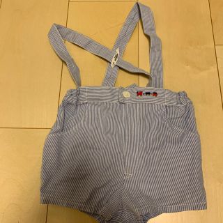 ファミリア(familiar)の美品　ファミリア　ストライプショートパンツ　90(パンツ/スパッツ)