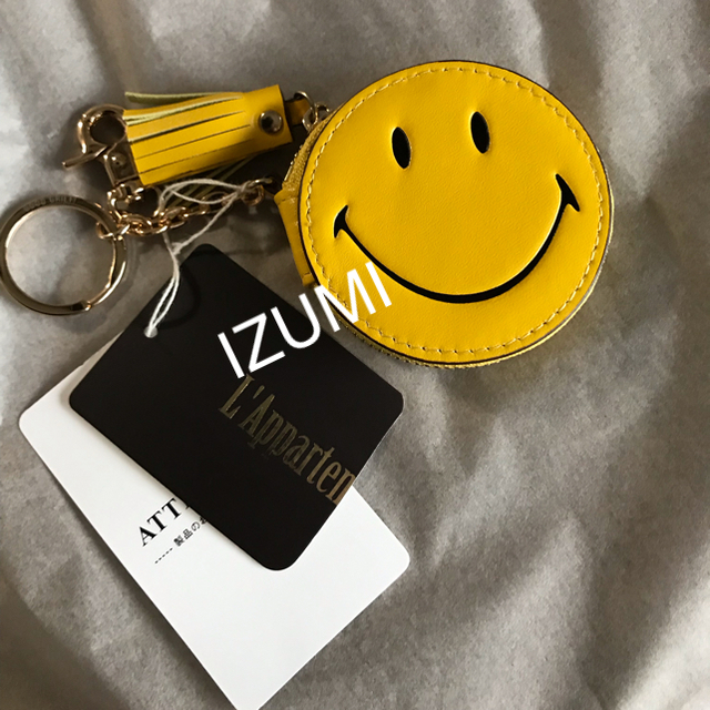 【美品】  L'Appartement / アパルトモン | 2023SS | GOOD GRIEF グッドグリーフ Smile Compact スマイル コンパクト ポーチ | F | イエロー | レディースバッグ