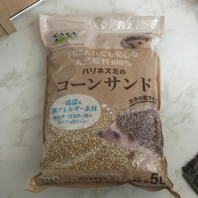 小動物　床材　(ハリネズミのコーンサンド) その他のペット用品(小動物)の商品写真