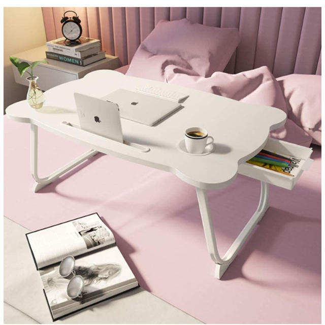 折りたたみテーブル パソコンデスク座卓 ベッドテーブル　  インテリア/住まい/日用品の机/テーブル(折たたみテーブル)の商品写真