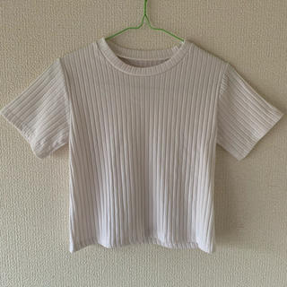スタイルナンダ(STYLENANDA)のリブコットンTシャツ　ホワイト(Tシャツ/カットソー(半袖/袖なし))