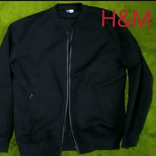 エイチアンドエム(H&M)の【H&M】　ジャージ　ブルゾン　ブラック　Mサイズ用(ブルゾン)