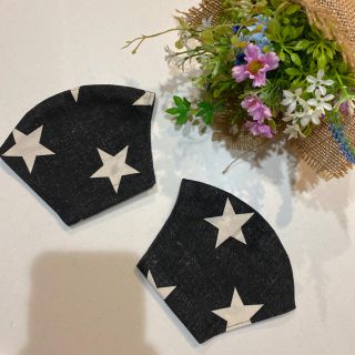 星柄　夏用　冷感☆ハンドメイド☆ インナー布マスク(その他)