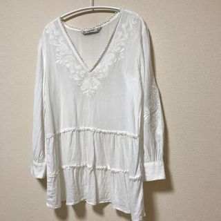 ザラ(ZARA)の【ZARA】レーストップス☆(カットソー(長袖/七分))