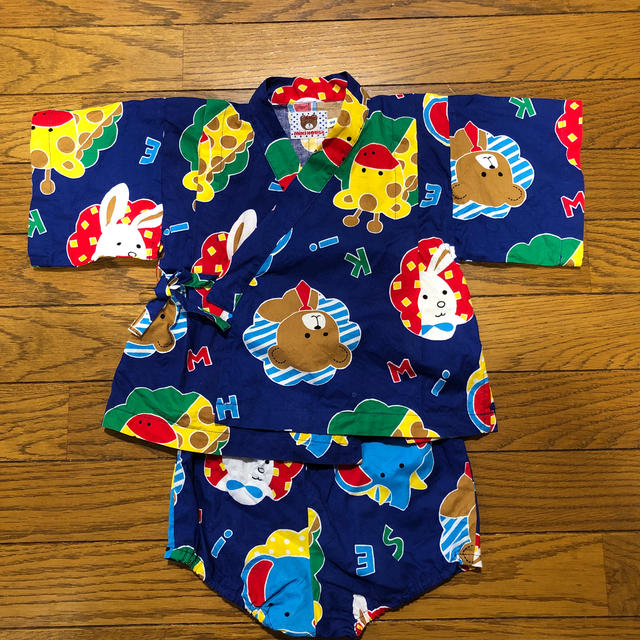 mikihouse(ミキハウス)のキッズ甚平 キッズ/ベビー/マタニティのキッズ服男の子用(90cm~)(甚平/浴衣)の商品写真