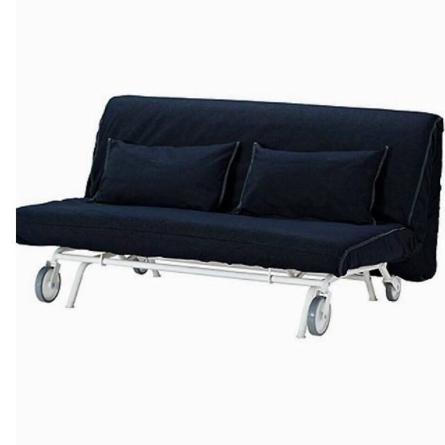IKEA ソファーベット  2人掛け シルバー 1