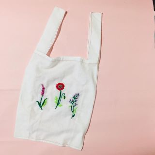 お花の刺繍エコバッグ(エコバッグ)