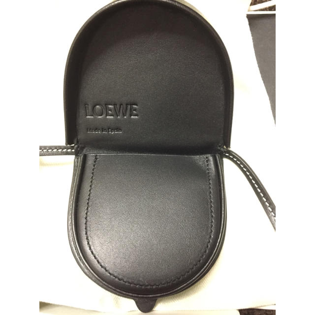 LOEWE - 新品未使用 LOEWE ヒール ミニ レザーポーチ 黒 財布 ...